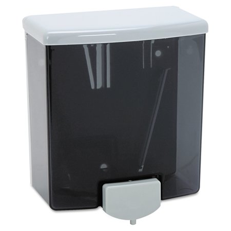 Bobrick ClassicSeries Surface-Mounted Liquid Soap Dispenser, 40 oz, Black/Gray 40